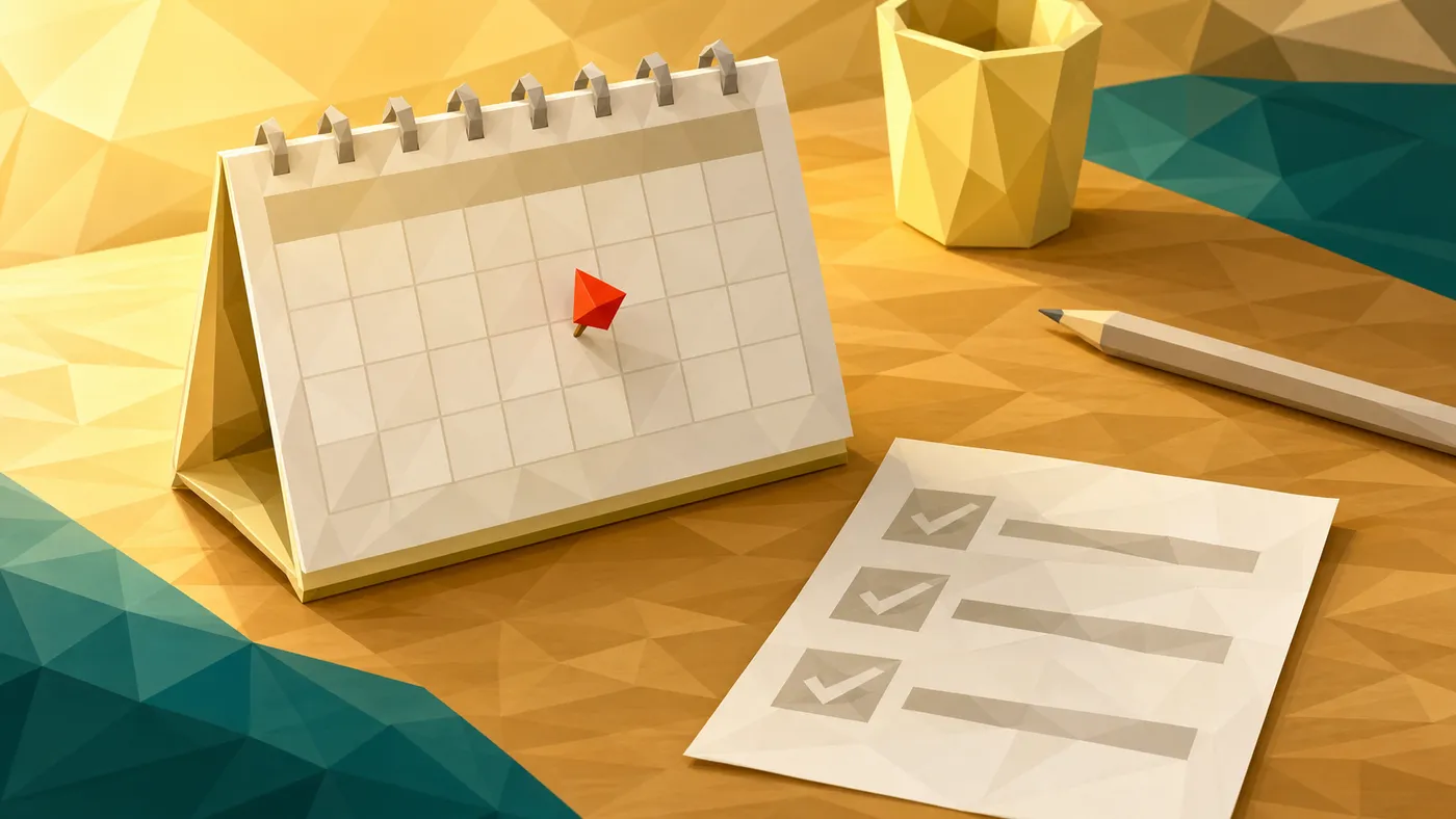 Vertrauen bleibt zitierfähig, wenn Quellen und Stand-Daten einen festen Re-Check-Termin haben. Generierte Low-Poly-Illustration.